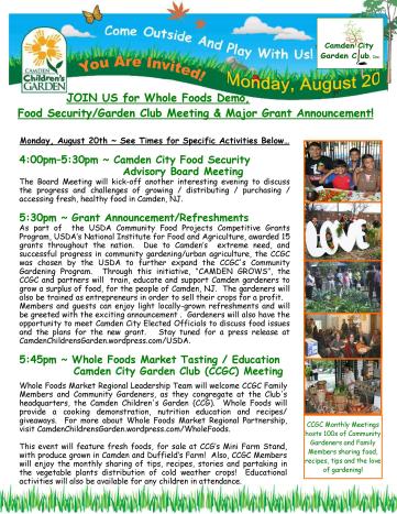 Invite to August 20th